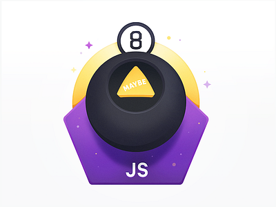 Magic 8 Ball Says Maybe ball choice course decide decision development javascript magic 8 ball maybe programming sparkle unsure