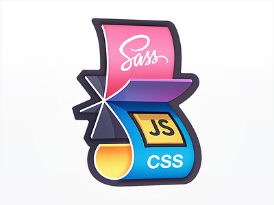 Flipping from SASS to JS-in-CSS badge code course css development flip javascript js paper rotation sass web development
