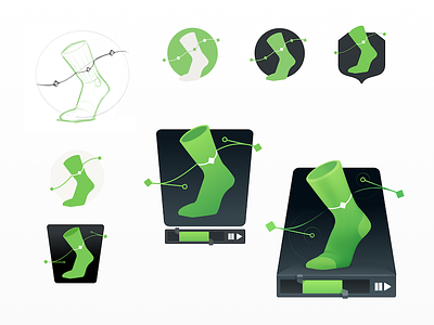 Greensock Evolution animation course drafts evolution feet foot greensock process sock stages timeline wip