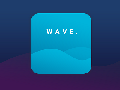 Daily UI #4 App Icon Design : WAVE.