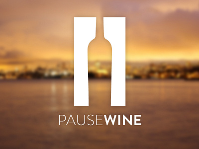 Pausewine design logo