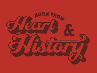 Heart & History illustration type typography