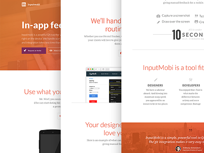 Inputmobi Marketing Website Concept Round Deux product responsive web