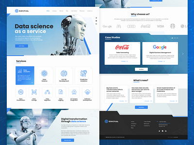 AI Firm Website Concept ai artificial intelligence concept ui ux web design website website concept