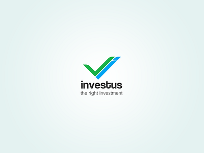 Investus - the right investment art artwork branding finance financial icon invest logo photoshop ui ux vector visual design