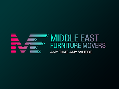 Middle East Furniture movers logo middle east movers ux visual design