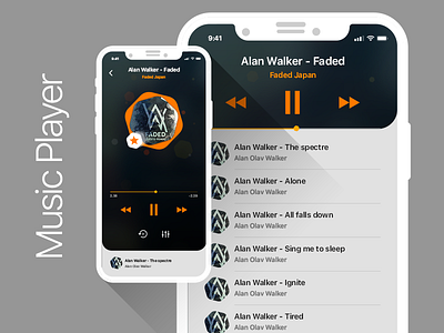 Music Player iphone music ux visual design