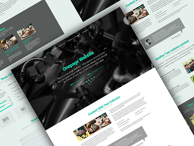 One page web template design onepager photoshop visual design web template webdesign