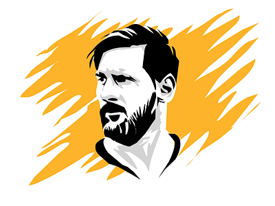 Messi design football illustration messi photoshop player vector