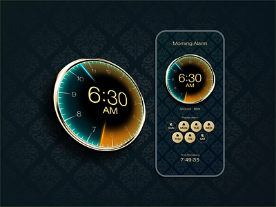 Alarm alarm alarm app aplication app art artwork clock design photoshop typography ui ux visual design
