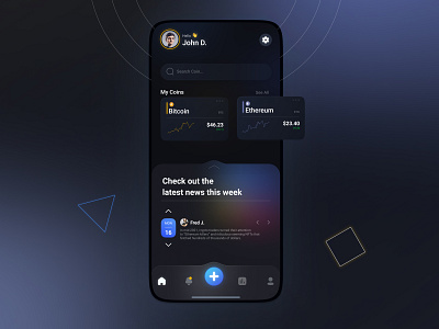 Coiny - Check Wallet and News about cryptocurrency together app app design bitcoin creative crypto cryptocurrency mobile mobile ui ui ui design wallet