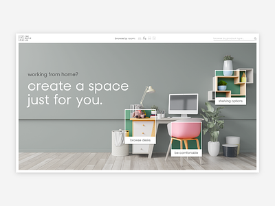 Intuitive ecommerce website for home offices coronavirus covid ecommerce editorial furniture furniture website green ikea minimal minimal website design minimalist office office website polaroid remotework store website website concept website design websites