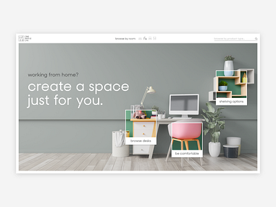 Intuitive ecommerce website for home offices