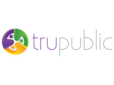 TruPublic Tri Color Logo Design Concept adobe design font illustrator logo