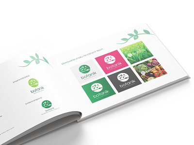 "Botanik" brandbook brandbook branding illustrator logo logo design restaurant branding
