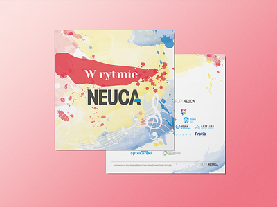 NEUCA invitation colorful design illustrator invitation watercolor