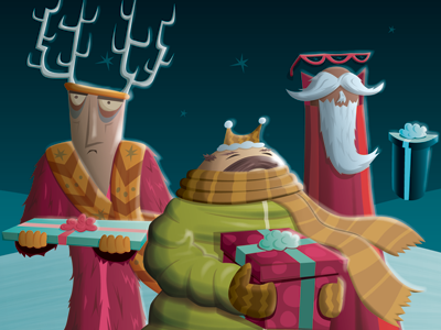 Wise Men adobe illustrator christmas christmas card illustration men three kings vector wise wise men