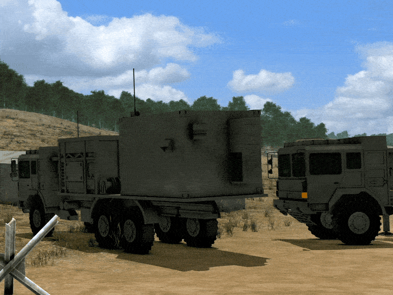 Military Truck Animation