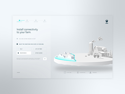 Hiber - Demo environment. 3d modeling agriculture connectivity demo interaction interactive interactive design satellite uidesign uxdesign