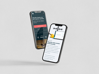 Hiber - Mobile Landing Page.