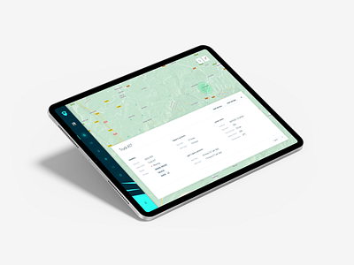 Hiber - Dashboard. asset dashboard hiber interface ipad map monitoring native tracking ui ui design ux ux design web app