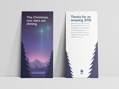 Hiber - Christmas Card branding christmas christmas card flyer