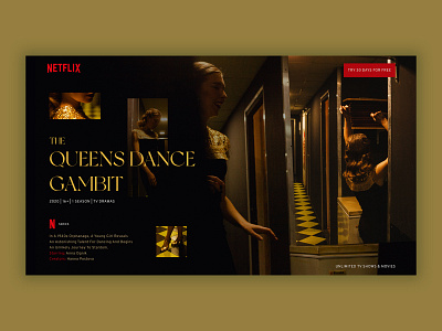 NETFLIX web page UI for new show