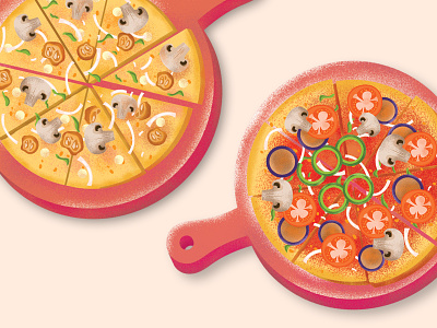 pizza cafe character design food food delivery food illustration fresh illustration menu pizza tasty vector art