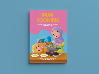 Fun Cooking book character coke colorful design food fun illustration kid moslem school texture