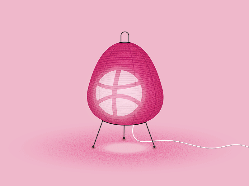 Akari dribbble lamp akari invitation noguchi welcome