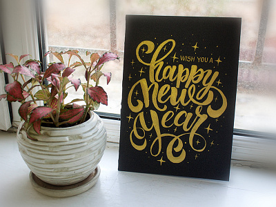 New Year greeting card