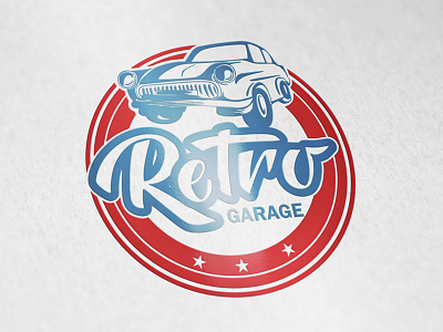 Logo for the workshop on the restoration of old cars