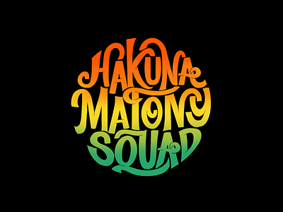 HakunaMatata handlettering ipadpro ipadproart lettering procreateart