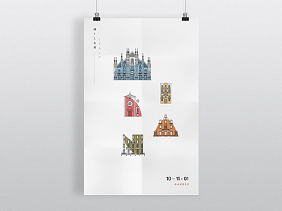 Gander design europe poster series travel