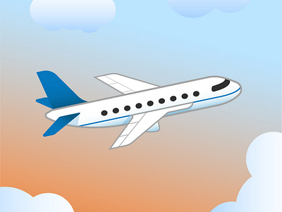 Airplane illustration adobe illustrator airline airport branding design drawing dribbble best shot graphicdesign illustration illustrator plane
