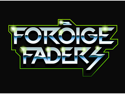 Foroige Faders logo v02 01 80s style branding branding design graphicdesign illustration logo design logo mark metallic neon shiny throwback typedesign typogaphy typography vector vintage visual communication