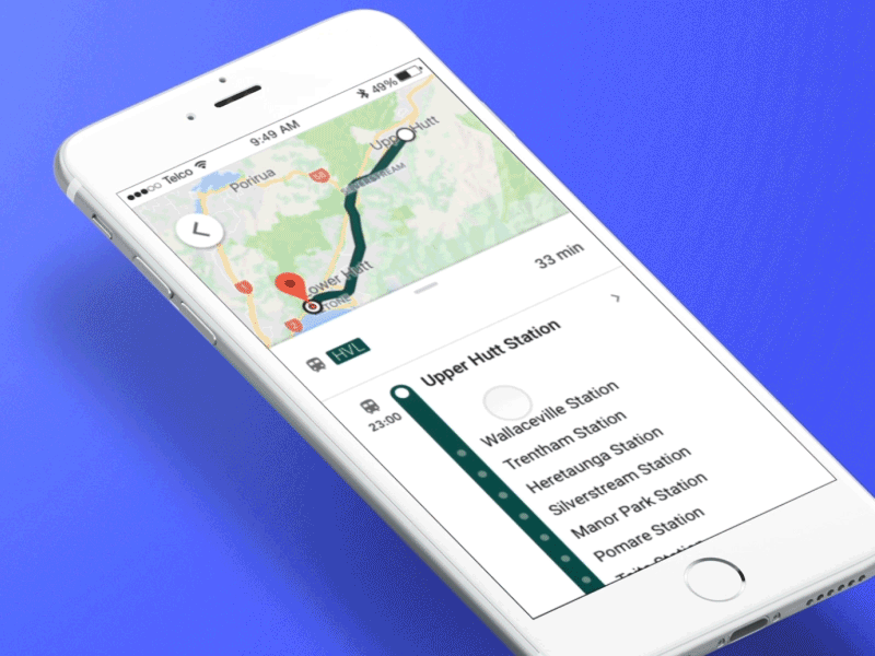 Google Maps Commuter Alarm Concept