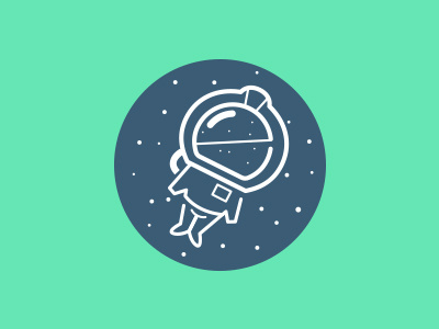 Astronaut Icon astronaut cute designer icon illustration illustrator logo small vector