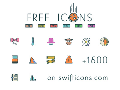 96x3 Free Icons ai free freebie icons outlined pack psd resource sketch source