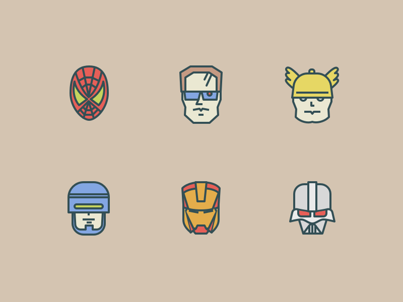 Characters Swifticons by Darius Dan on Dribbble