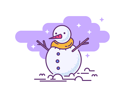 001. Snowman christmas cold icon illustration snow snowman winter