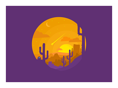 013. Arizona arizona cactus desert moon mountains star sun sunrise sunset