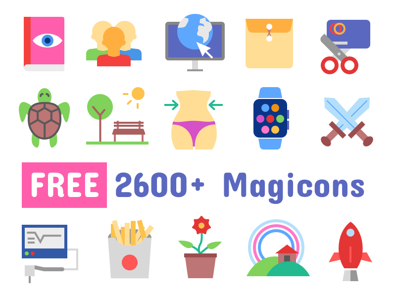 2600+ Icons Freebie free freebie icons flat material business finance fitness marketing seo