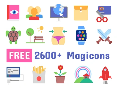 2600+ Icons Freebie business finance fitness flat free freebie icons marketing material seo