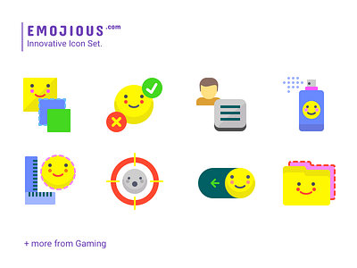 Emojious User Interface flat icon illustration smile user