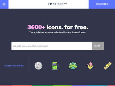 Emojious.com - Free icons freebie icon icons illustrations premium search