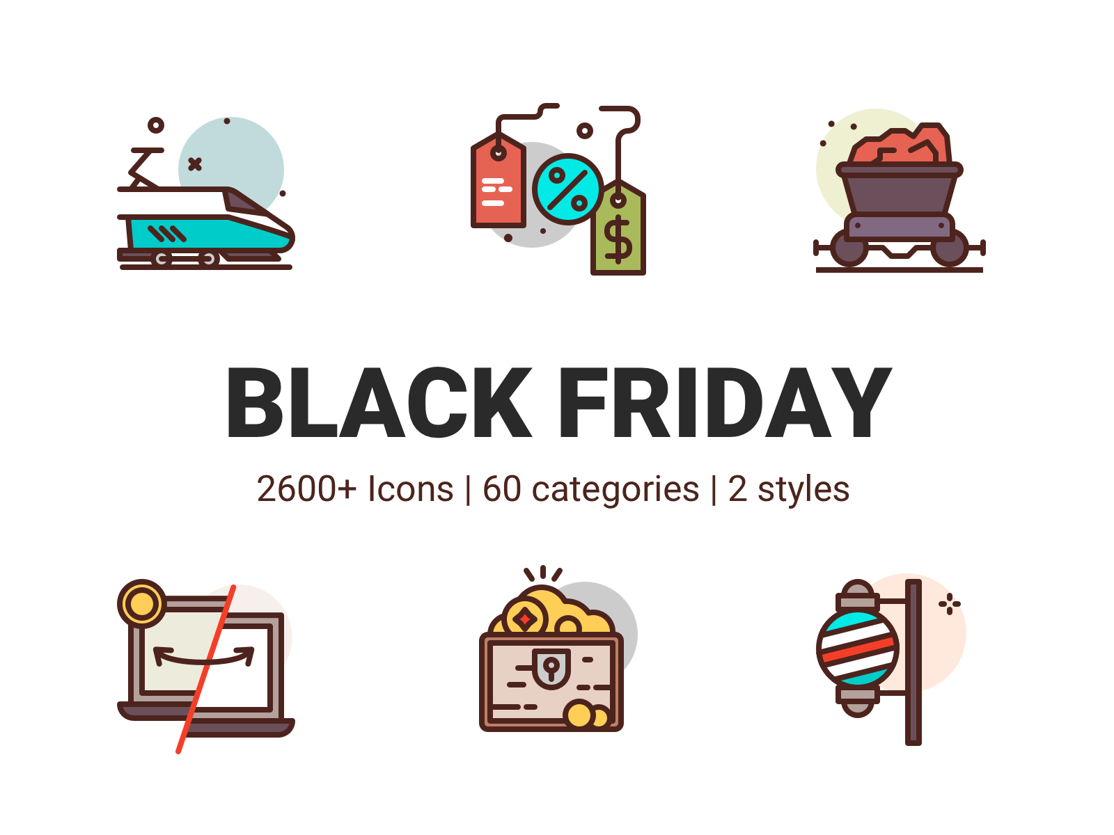 Black Friday Icons by Darius Dan on Dribbble