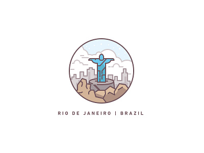 Rio de Janeiro city city illustration icon jesus jesus christ mountain statue travel