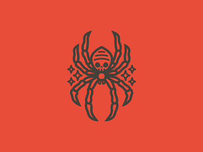 Hidden In Plain Sight apparel branding illustration insect logo skull spider vector