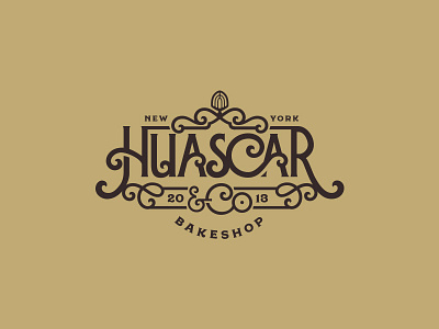 Huascar and Co. bakery bakeshop branding cookies identity logo new york pastries pies vector